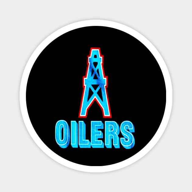 Tennessee Houston Oilers Inspired Magnet by nahuelfaidutti